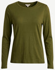 Essential Cotton Long Sleeve Tee - Forest Night Corfu Jeans