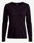 Essential Cotton Long Sleeve Tee - Ink Corfu Jeans