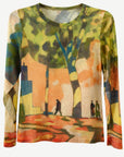The Park Printed Knit Top Corfu Jeans