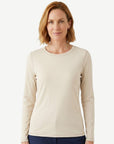 Essential Cotton Long Sleeve Tee - Vanilla Corfu Jeans