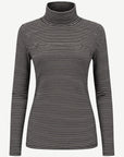 Striped Long Sleeve Turtleneck - Blue & Indigo Corfu Jeans