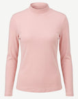 Essential Cotton Long Sleeve Turtleneck - Cameo Corfu Jeans