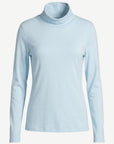 Essential Cotton Long Sleeve Turtleneck - Chambray Corfu Jeans