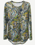 Glacial Spark Printed Knit Top Corfu Jeans