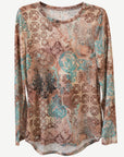 Marrakech Mystique Printed Knit Top Corfu Jeans