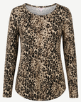 Ocelot Printed Knit Top Corfu Jeans