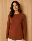 Chestnut Soft Knit Jumper Corfu Jeans