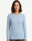 Chambray Cable Knit Jumper Corfu Jeans