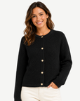 Black Cotton Blend Knit Jumper Corfu Jeans