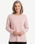 Rose Frost Cosy Knit Sweater Corfu Jeans