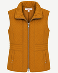Amber Gold Poly Nylon Vest Corfu Jeans