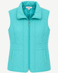New Teal Poly Nylon Vest Corfu Jeans