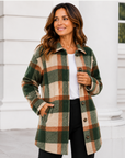 Forest Spice Long Length Check Shirt Jacket Corfu Jeans