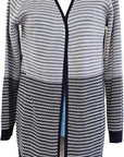 W2449245 NAVY/WHITE EDGE TO EDGE JACKET Corfu Jeans