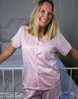 Pink Satin Pyjamas Corfu Jeans