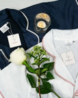 Anastasia - White 2 Piece Pyjama Short Sleeve Corfu Jeans