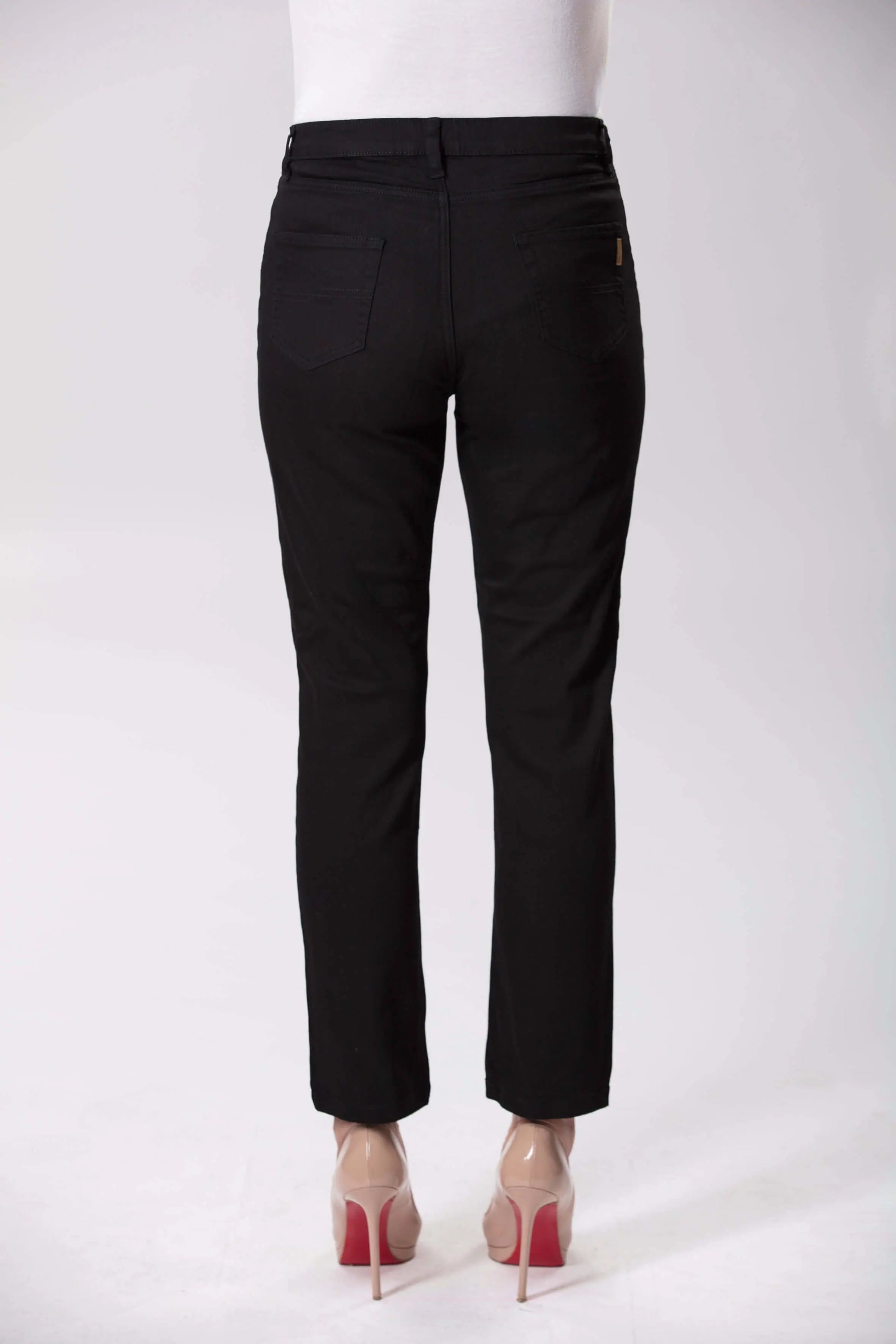 Audrey Stretch Black Denim Jeans Corfu Easy Living