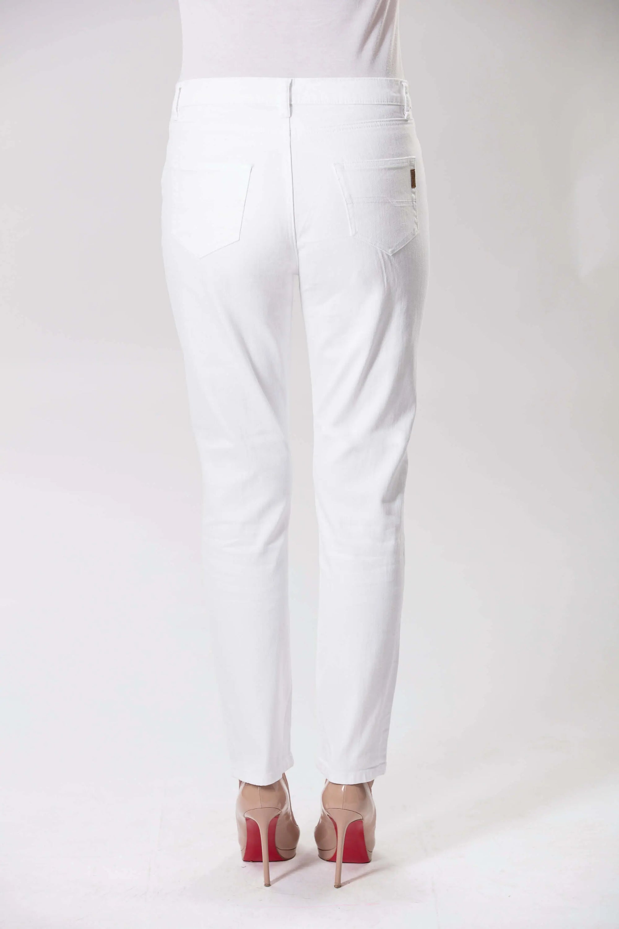 Audrey White Stretch Denim Jeans Corfu Easy Living