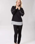 Black Activewear Micro Knit Jumper Corfu Jeans