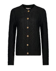 Black Cable Knit Cardigan Corfu Jeans