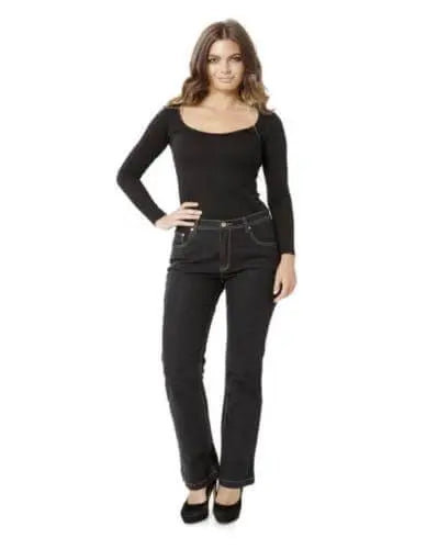 Black Wash Denim Jeans Corfu Jeans