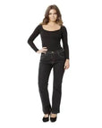 Black Wash Denim Jeans Corfu Jeans