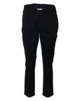 Black Winter Stretch Twill Trousers Corfu Jeans