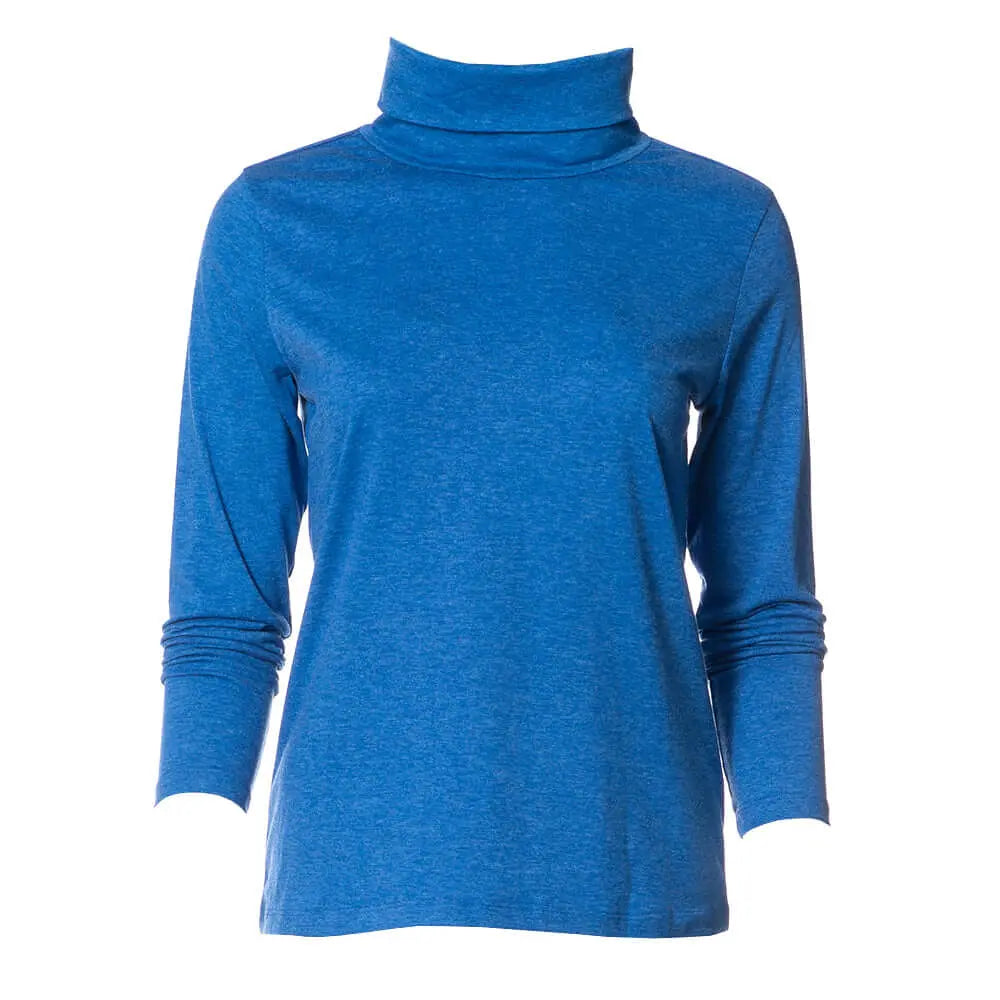 W1918237 Blue Majesty Turtleneck Top