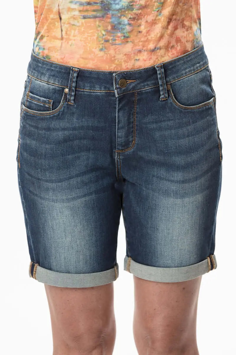 Blue Mix Boyfriend Denim Shorts Corfu Easy Living