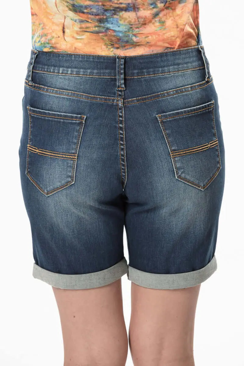 Blue Mix Boyfriend Denim Shorts Corfu Easy Living