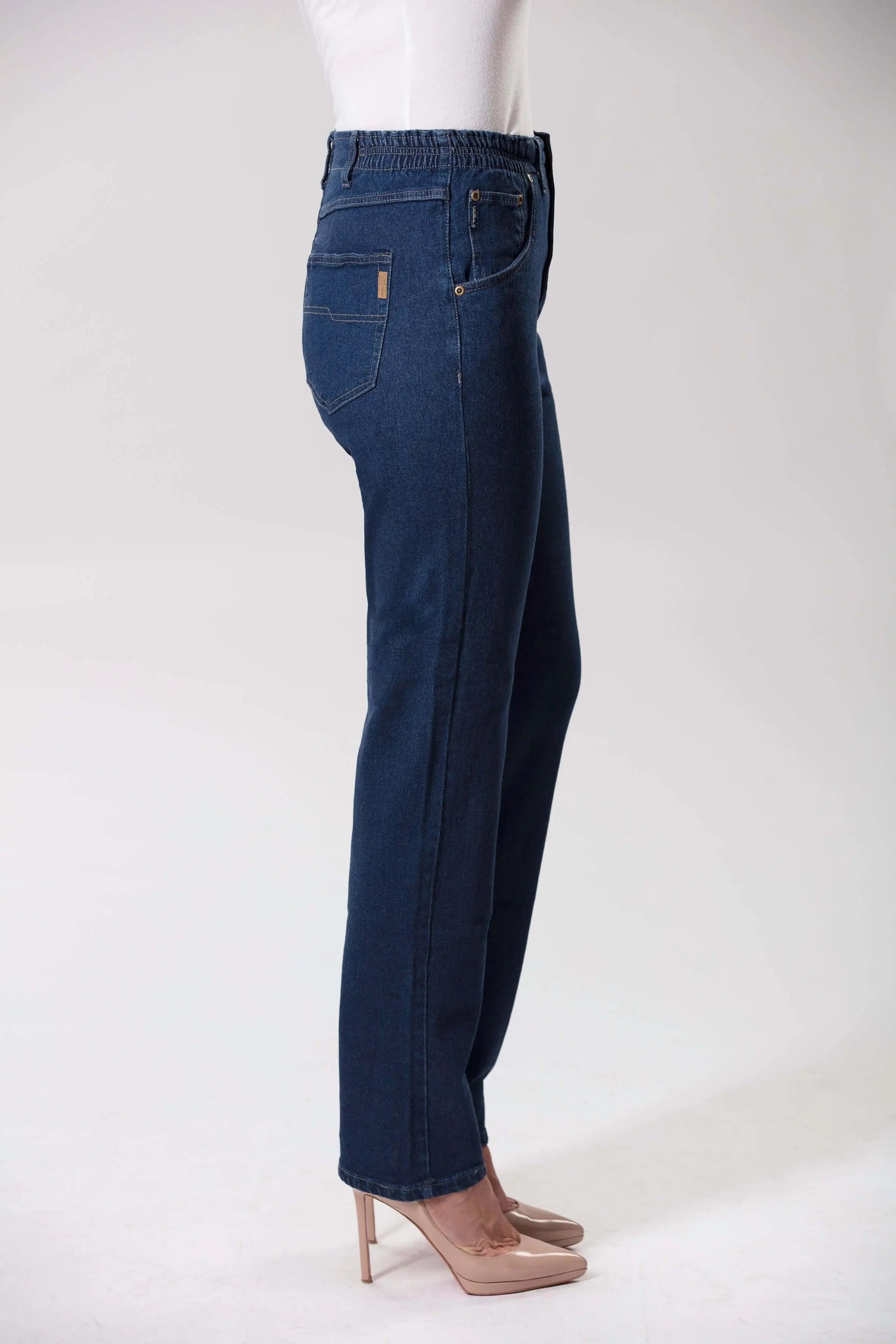 Boulder Trader Stretch Denim Elastic Waist Jeans Corfu Jeans