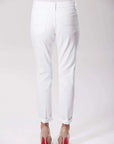 Boyfriend White Stretch Denim Jeans Corfu Easy Living