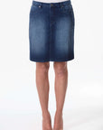Clara French Blue Denim Skirt W04B5198 Corfu Jeans