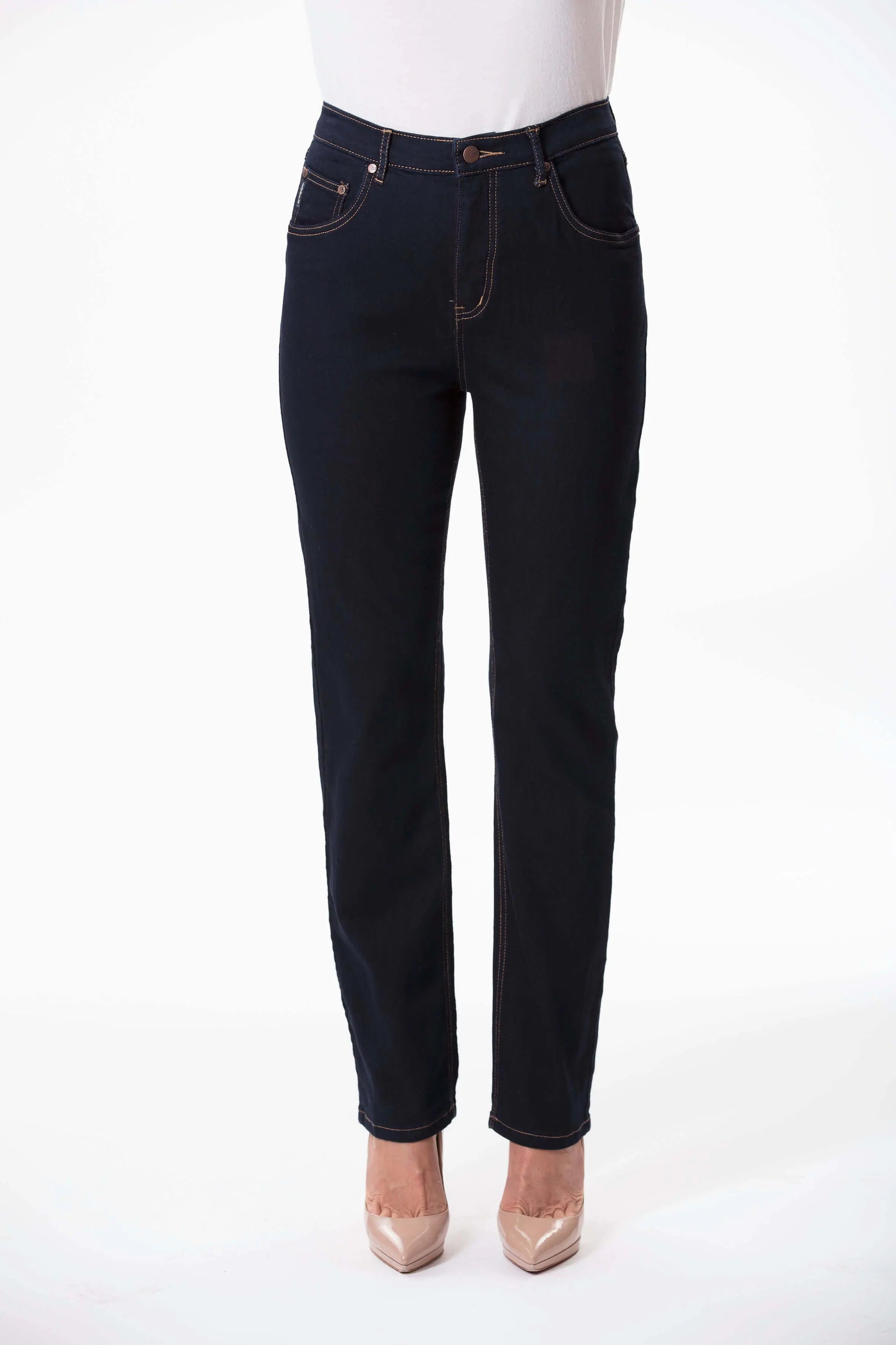 Classic Rinse Stretch Blue Denim Jeans Corfu Easy Living