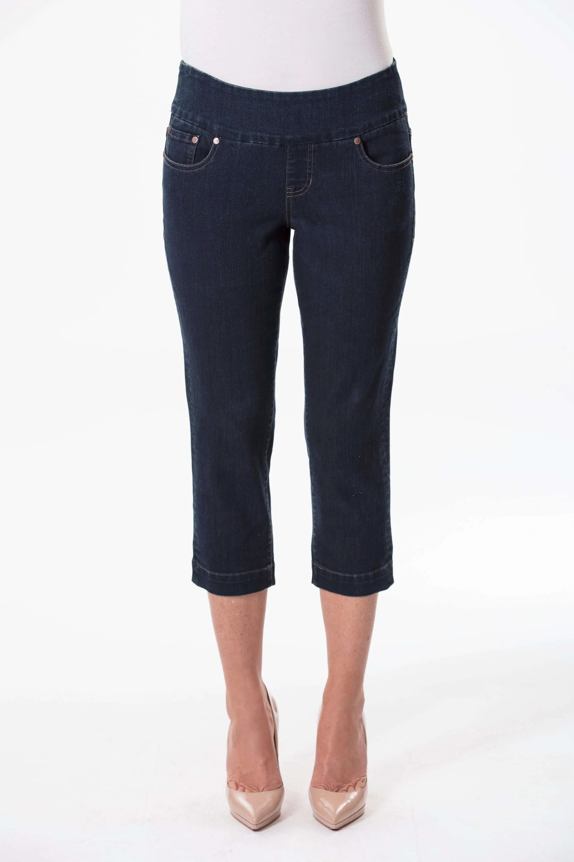 Dark Atlantic Super Stretch Crop Denim Jeans Corfu Easy Living