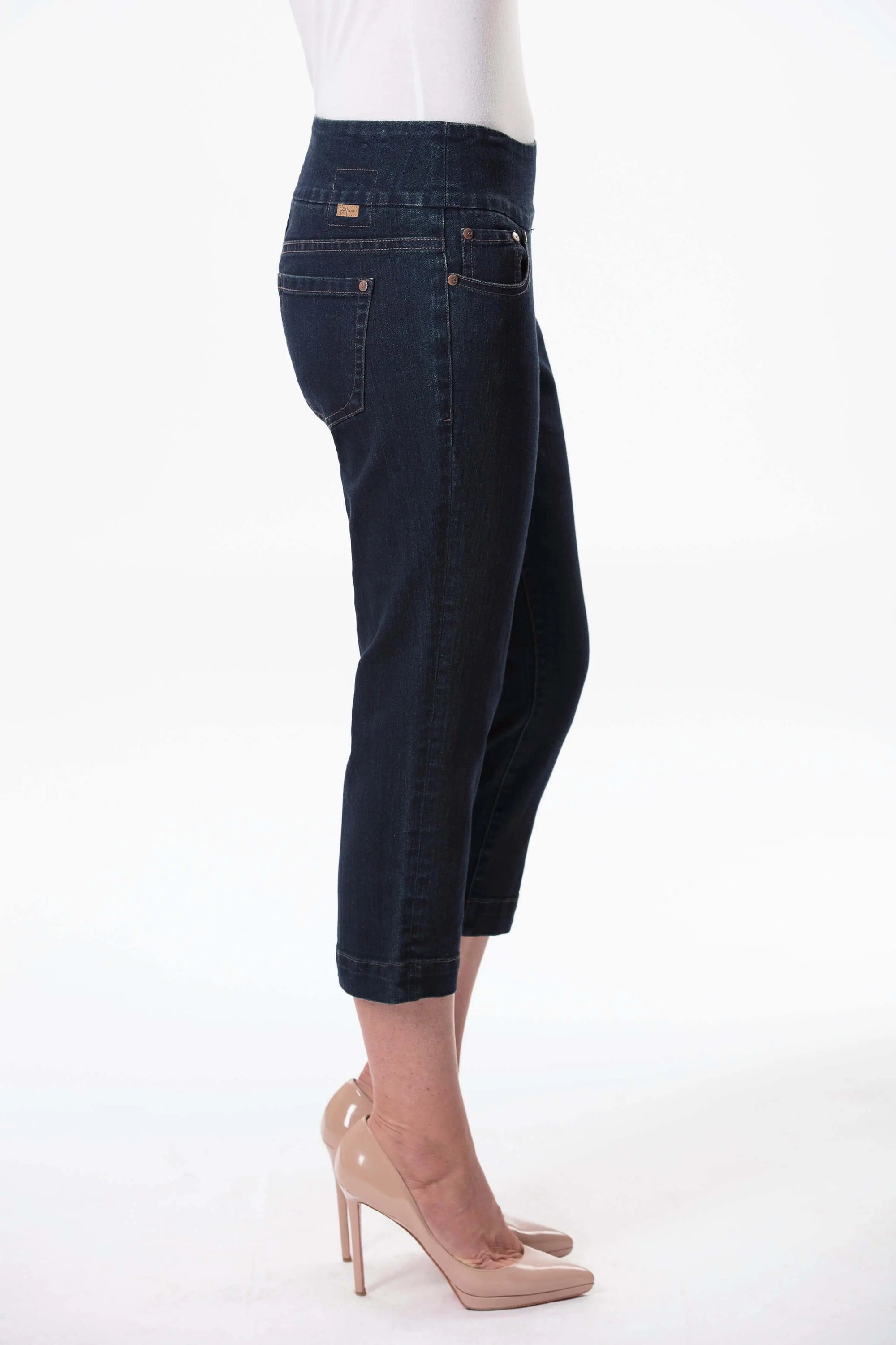 Dark Atlantic Super Stretch Crop Denim Jeans Corfu Easy Living