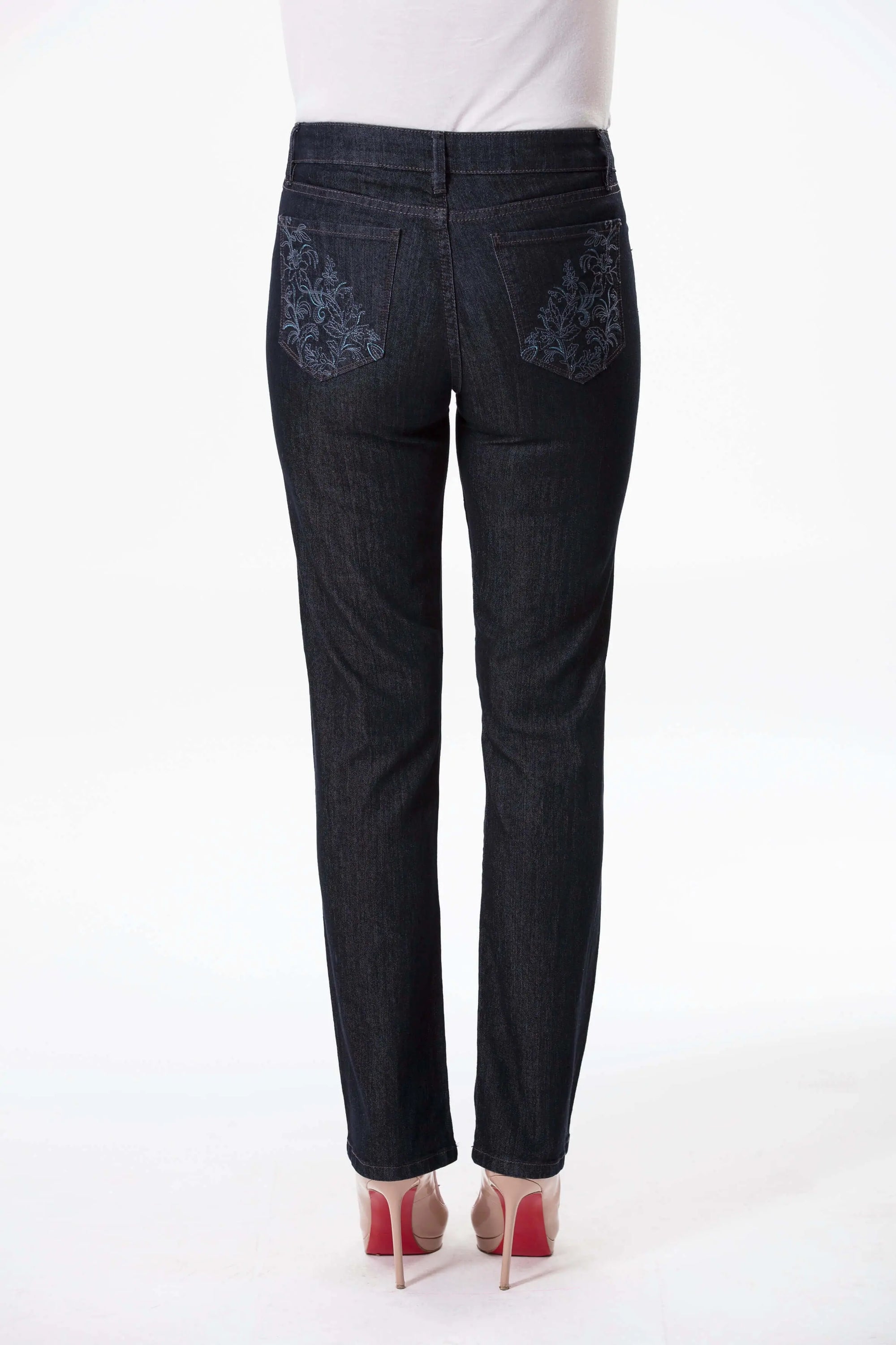 Dark Horizon Stretch Straight Leg Denim Jeans Corfu Easy Living
