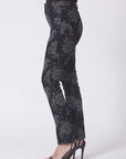 Deep Sea Flower Wash Jacquard Denim Jeans Corfu Easy Living