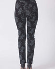 Deep Sea Flower Wash Jacquard Denim Jeans Corfu Easy Living