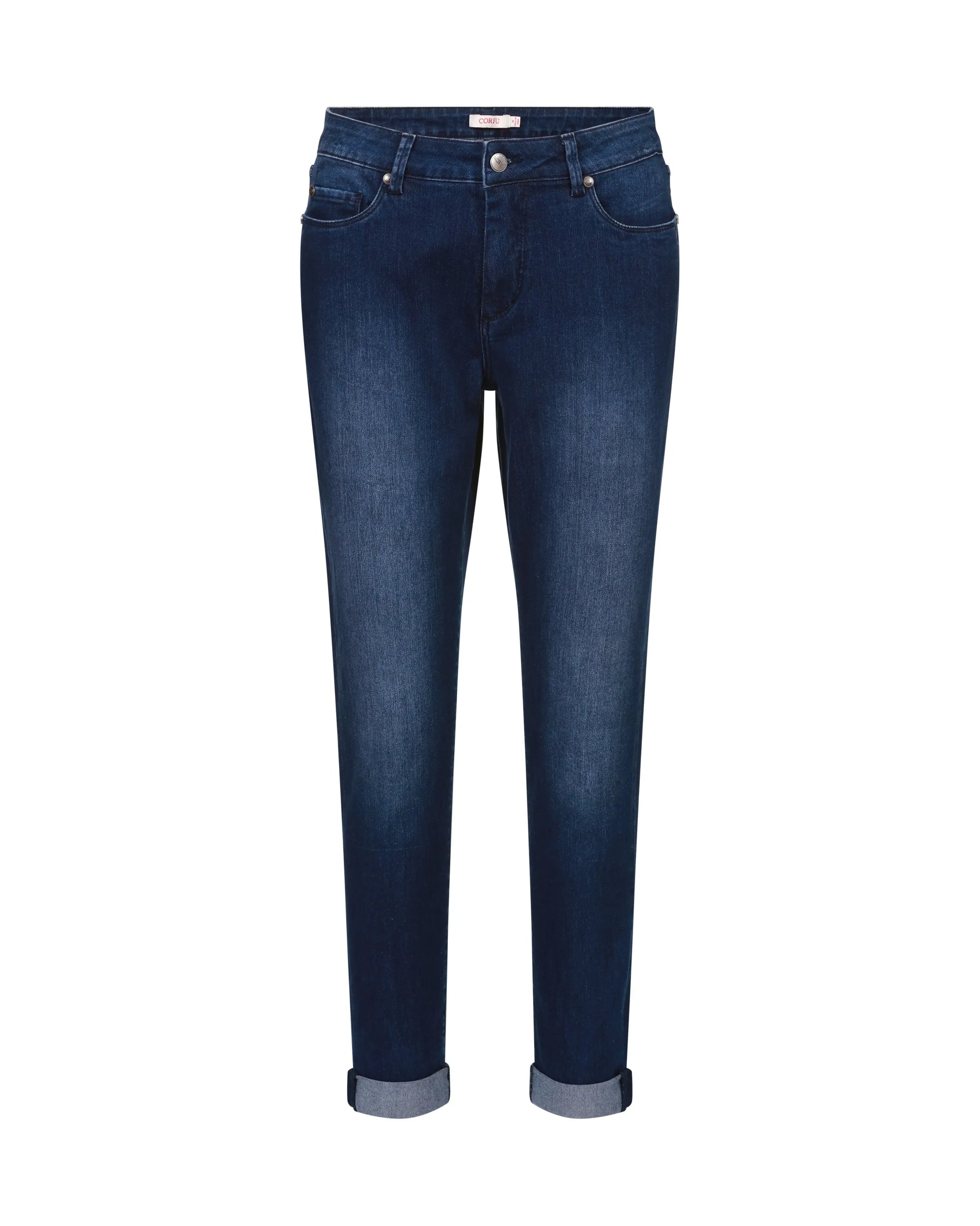 French Blue Wash Boyfriend Jeans Corfu Easy Living
