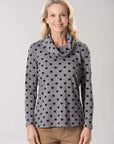 Heather Jacquard Spot Knit 260G Jumper Corfu Jeans