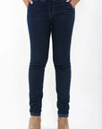 Indigo Night Elasticated Drawstring Stretch Denim Jeans Corfu Jeans
