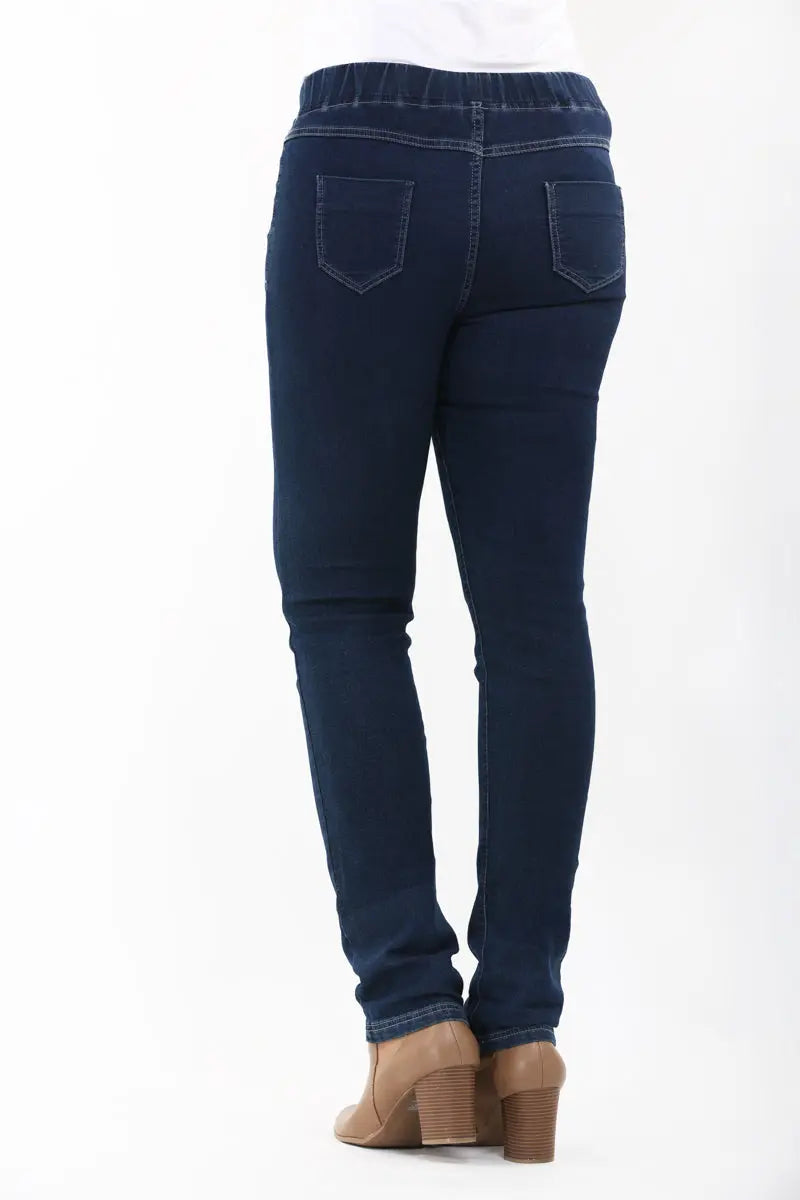 Indigo Night Elasticated Drawstring Stretch Denim Jeans (Copy) Corfu Jeans