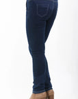 Indigo Night Elasticated Drawstring Stretch Denim Jeans Corfu Jeans