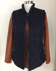 Ink Black Quilted Star Vest W2167657 Corfu Jeans