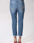 Lagoon Wash "Boyfriend" Stretch Denim Jeans Corfu Easy Living