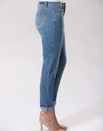 Lagoon Wash "Boyfriend" Stretch Denim Jeans Corfu Easy Living