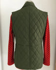 Olive Green Quilted Winter Vest W2167637 Corfu Jeans