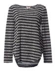 Otter Stripe Poodle Knit Long Sleeve Top Corfu Jeans