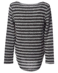 Otter Stripe Poodle Knit Long Sleeve Top Corfu Jeans
